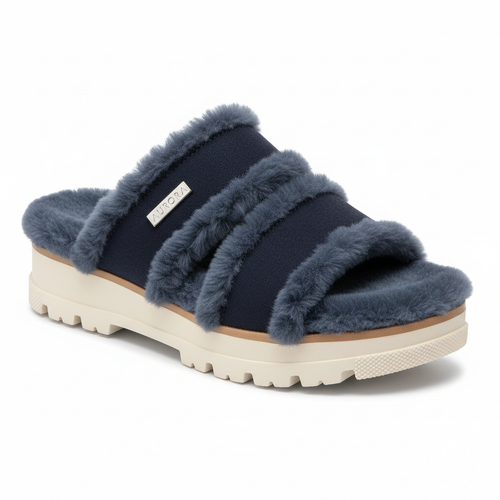 Arctic Drift Sandal - Winter faux-fur sandal