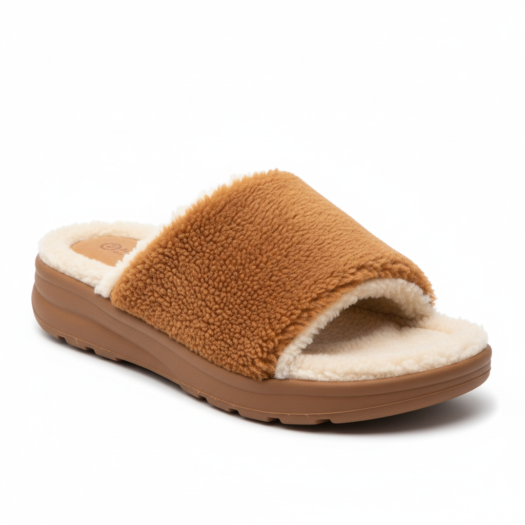 Snowbound Comfort Sandal - Cozy fleece-lined winter sandal